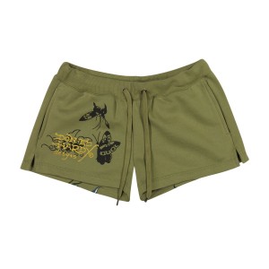 Ed Hardy Butterflies Fleece Short Unterteile Damen Olivgrün | WHBTQ-4792
