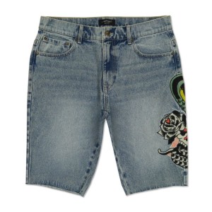 Ed Hardy Cobra Denim Skater Short Denim Herren Hell | UGNVW-2457