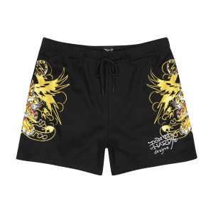 Ed Hardy Crawling Tigers Short Unterteile Herren Schwarz | JKTNF-6570