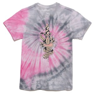 Ed Hardy Dbd Dagger Boyfriend Tee Oberteile Damen Rosa | ZXGPR-6340