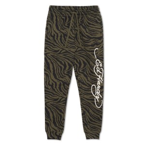 Ed Hardy Dragon Zebra Camo Jogger Unterteile Herren Camouflage | ZBTLU-5340