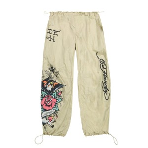 Ed Hardy Eagle Anchor Nylon Parachute Pants Unterteile Damen Gold | JSQXC-3579