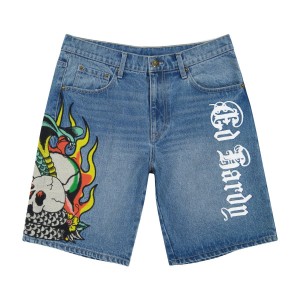 Ed Hardy Fire Cobra Skater Short Unterteile Herren Waschen | EKBLF-4016