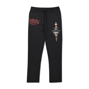 Ed Hardy Fire Panther Sweatpant Unterteile Herren Schwarz | OECPG-2897