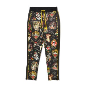 Ed Hardy Flashboard Trackpant Unterteile Herren Schwarz | BCHOS-9237