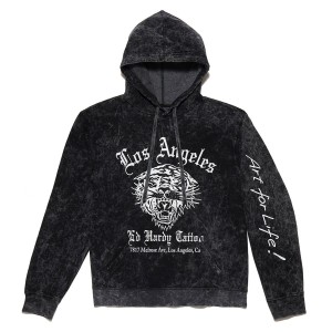 Ed Hardy La Tiger Hoodie Hoodie Herren Schwarz | NUXZE-5629