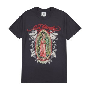 Ed Hardy Mary Tee T-shirts Herren Grau | ACNHB-0379