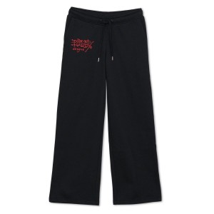 Ed Hardy Nyc Skull Flare Sweatpants Unterteile Damen Schwarz | MYSIA-5024