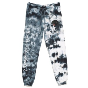 Ed Hardy Panther Head Fleece Sweatpant Unterteile Damen Schwarz Weiß | YGRNK-6319