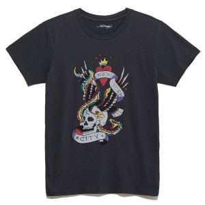 Ed Hardy Rhinestone Nyc Skull Tee T-shirts Herren Schwarz | RUNWV-9814