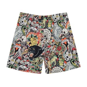 Ed Hardy Tattoo Collage Short Unterteile Herren Mehrfarbig | SUCEQ-7240