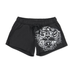 Ed Hardy Tiger Swallow Fleece Sweatshort Unterteile Damen Schwarz | NZWSV-6254