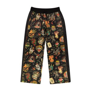 Ed Hardy Women's Flashboard Black Track Pant Unterteile Damen Schwarz | TZLQG-8327
